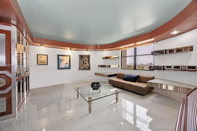 1800 NE 114th St Unit 1103, Miami, FL 33181 - living room with marble tiled floors