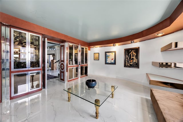 1800 NE 114th St Unit 1103, Miami, FL 33181 - rec room featuring marble tiled flooring