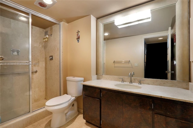 1800 NE 114th St Unit 1103, Miami, FL 33181 - full bath with a stall shower, vanity, and tile patterned floors