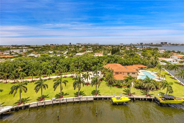 1800 NE 114th St Unit 1103, Miami, FL 33181 - view of urban area featuring a large body of water and a pool area