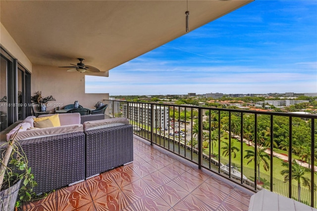 1800 NE 114th St Unit 1103, Miami, FL 33181 - balcony featuring ceiling fan