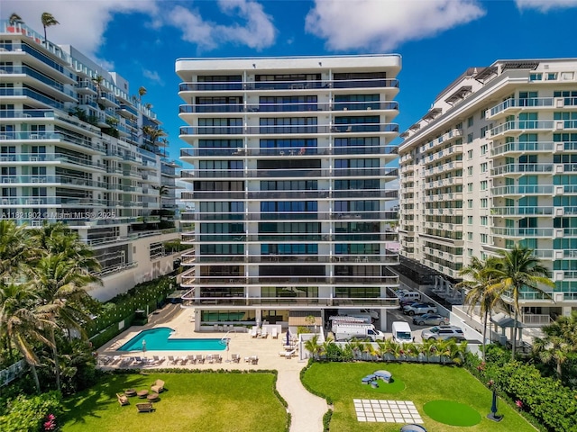 9455 Collins Ave Unit 305, Surfside, FL 33154 - view of apartment building / complex
