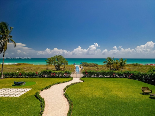 9455 Collins Ave Unit 305, Surfside, FL 33154 - surrounding community featuring view of water and beach