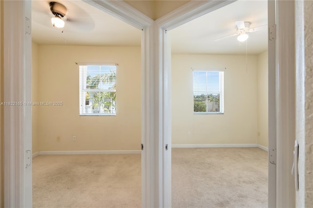 2935 SE 1st Dr Unit 21, Homestead, FL 33033 - unfurnished room with carpet floors, a ceiling fan, and healthy amount of natural light