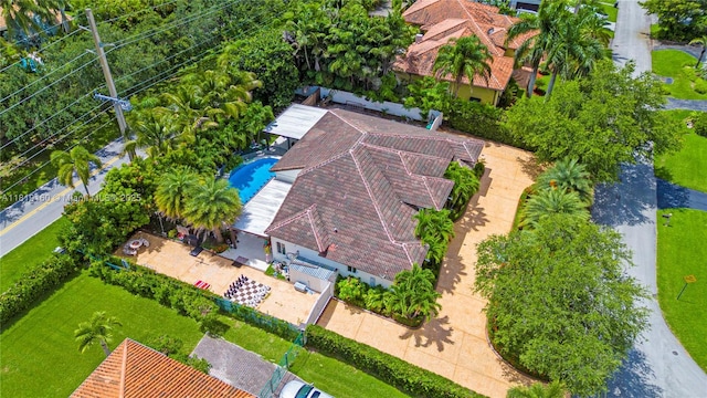 16601 SW 87th Ct, Palmetto Bay, FL 33157 - view from above of property with a pool