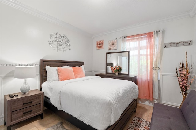 16601 SW 87th Ct, Palmetto Bay, FL 33157 - bedroom featuring ornamental molding and light tile patterned floors