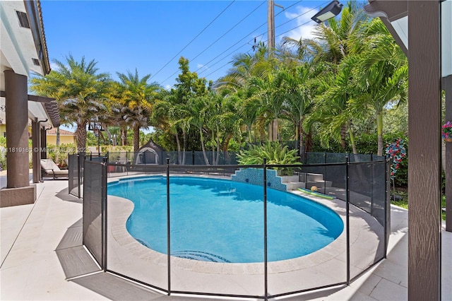 16601 SW 87th Ct, Palmetto Bay, FL 33157 - view of pool with a fenced backyard and a patio