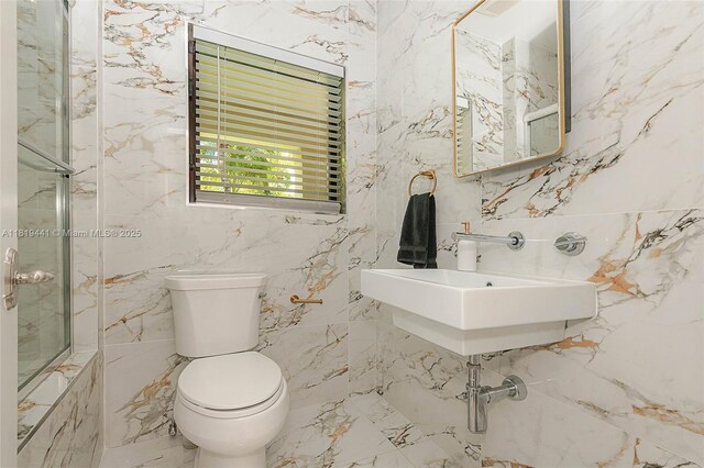 6535 Allison Rd, Miami Beach, FL 33141 - full bath with tile walls and a shower