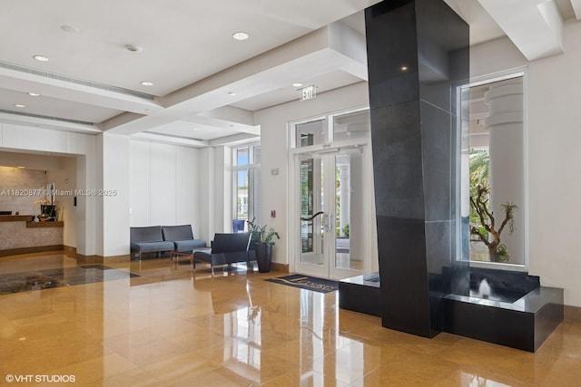 801 Brickell Key Blvd Unit 2202, Miami, FL 33131 - building lobby featuring recessed lighting