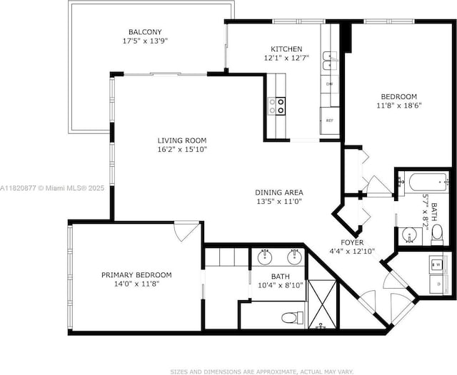 801 Brickell Key Blvd Unit 2202, Miami, FL 33131 - view of floor plan / room layout