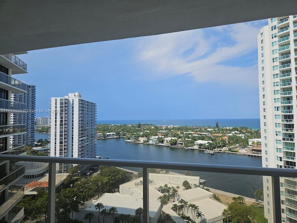 20281 E Country Club Dr Unit 1412, Aventura, FL 33180 - water view featuring nearby urban area