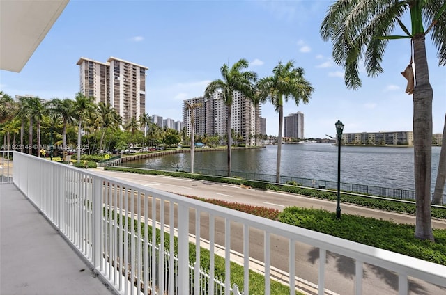 2851 NE 183rd St Unit 216E, Aventura, FL 33160 - balcony with a water view