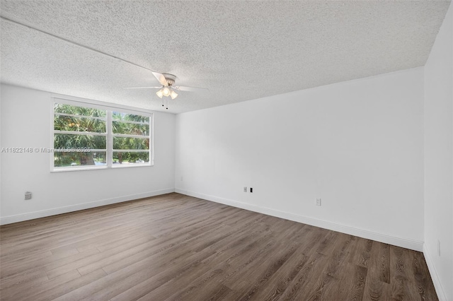 2851 NE 183rd St Unit 216E, Aventura, FL 33160 - spare room with ceiling fan, a textured ceiling, and wood finished floors