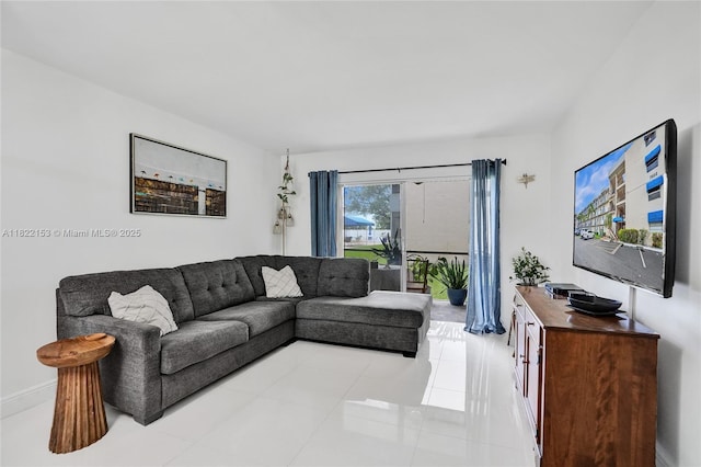 7502 NW 30th Pl Unit 112, Sunrise, FL 33313 - living area with light tile patterned floors
