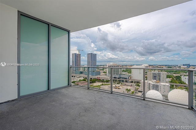 851 NE 1st Ave Unit 1608, Miami, FL 33132 - balcony featuring a view of city
