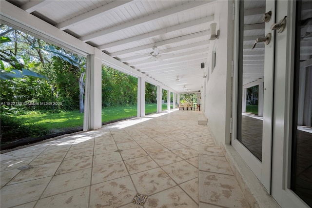 13200 SW 59th Ave, Pinecrest, FL 33156 - view of patio featuring a ceiling fan
