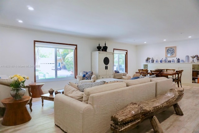 13200 SW 59th Ave, Pinecrest, FL 33156 - living area with light wood finished floors and recessed lighting