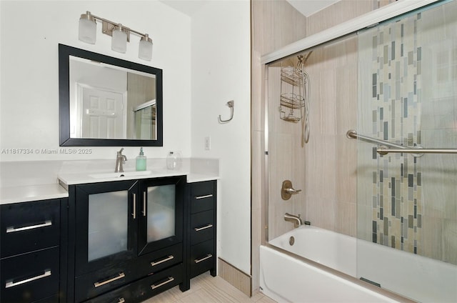 7420 SW 14th Pl, North Lauderdale, FL 33068 - full bathroom featuring vanity and shower / bath combination with glass door