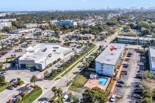 16450 NW 2nd Ave Unit 409, Miami, FL 33169 - aerial view of property's location with city skyline and a pool area