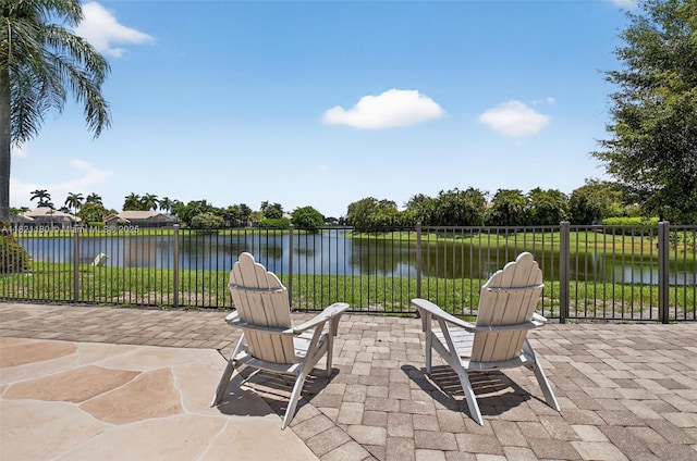 10755 Stonebridge Blvd, Boca Raton, FL 33498 - view of patio / terrace with a water view