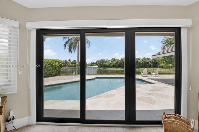 10755 Stonebridge Blvd, Boca Raton, FL 33498 - doorway to outside with plenty of natural light and a water view