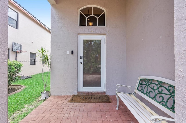 19257 NW 14th St, Pembroke Pines, FL 33029 - doorway to property featuring stucco siding