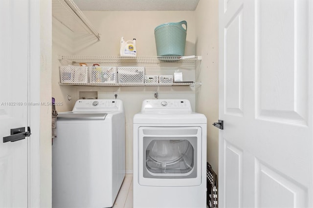 19257 NW 14th St, Pembroke Pines, FL 33029 - laundry room featuring separate washer and dryer and tile patterned floors