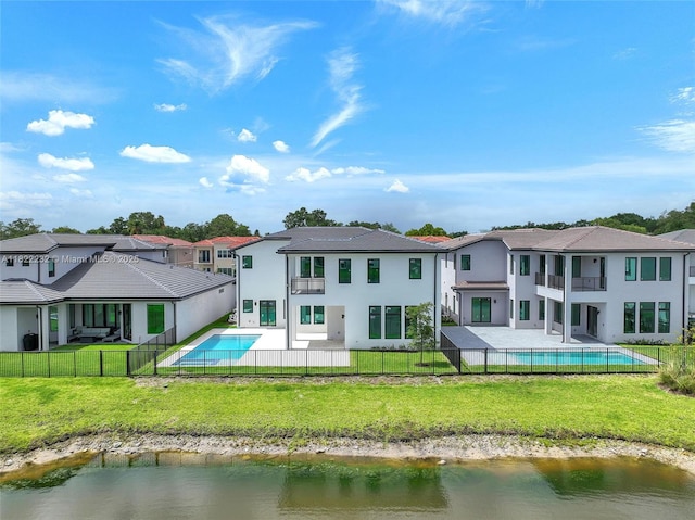 3511 Ashwood Cir S, Hollywood, FL 33312 - rear view of house featuring a balcony, a residential view, and a patio
