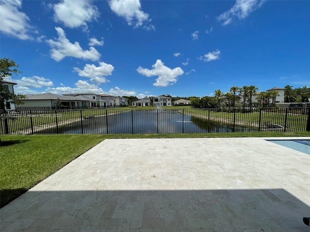 3511 Ashwood Cir S, Hollywood, FL 33312 - view of property's community with a residential view, a water view, a pool, and a patio area