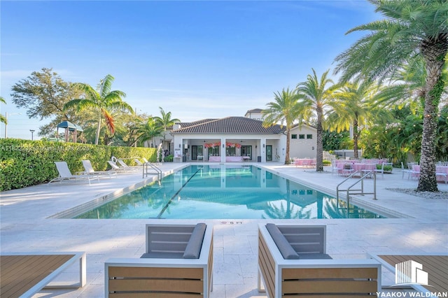 3511 Ashwood Cir S, Hollywood, FL 33312 - community pool with a patio area