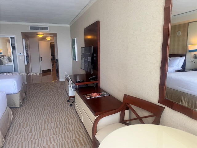 18001 Collins Ave Unit 918, Sunny Isles Beach, FL 33160 - corridor featuring carpet and ornamental molding