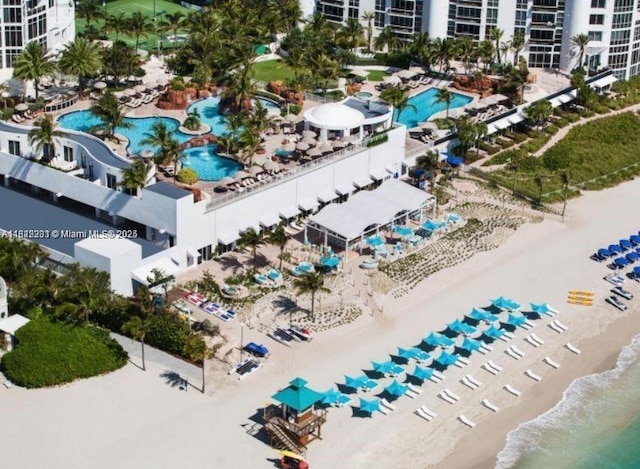 18001 Collins Ave Unit 918, Sunny Isles Beach, FL 33160 - aerial view of a pool and a large body of water