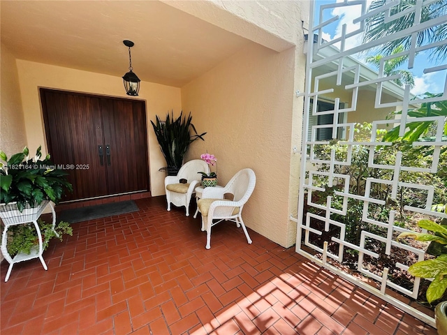 13205 SW 119th St, Miami, FL 33186 - doorway to property with stucco siding