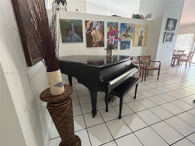13205 SW 119th St, Miami, FL 33186 - living area with light tile patterned flooring and lofted ceiling
