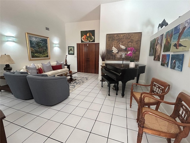 13205 SW 119th St, Miami, FL 33186 - living room featuring light tile patterned flooring and baseboards