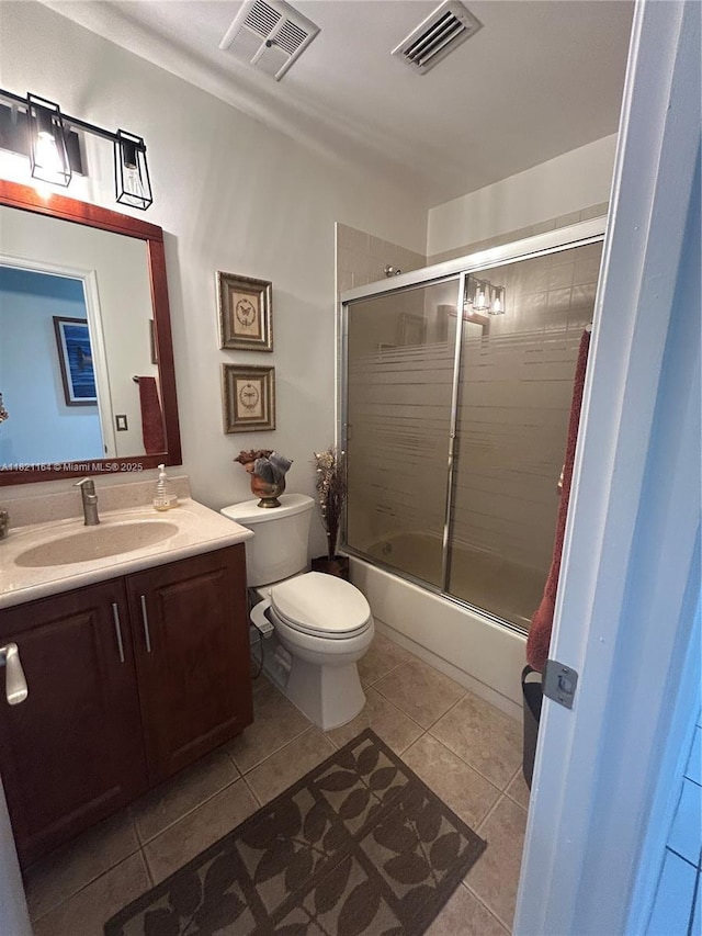 13205 SW 119th St, Miami, FL 33186 - bathroom featuring tile patterned flooring, vanity, and enclosed tub / shower combo