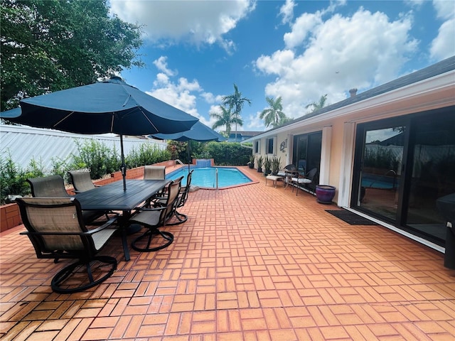 13205 SW 119th St, Miami, FL 33186 - view of pool featuring a patio area and outdoor dining space