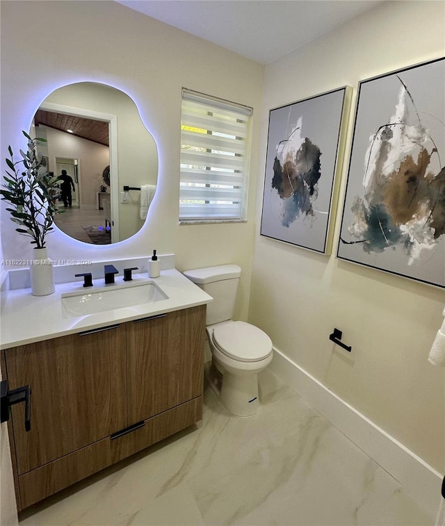 2019 NW 108th Ln, Coral Springs, FL 33071 - bathroom featuring marble finish flooring and vanity