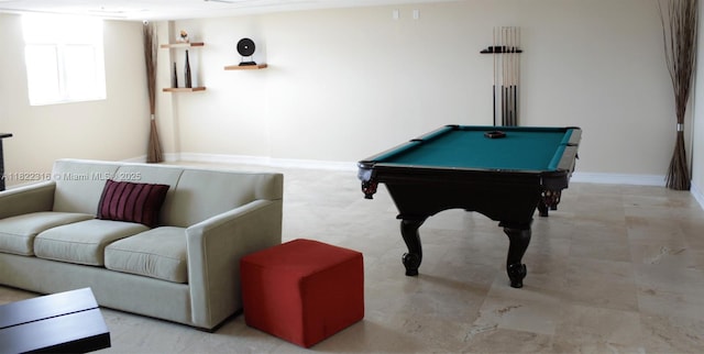 117 NW 42nd Ave Unit 1506, Miami, FL 33126 - rec room with billiards table and baseboards