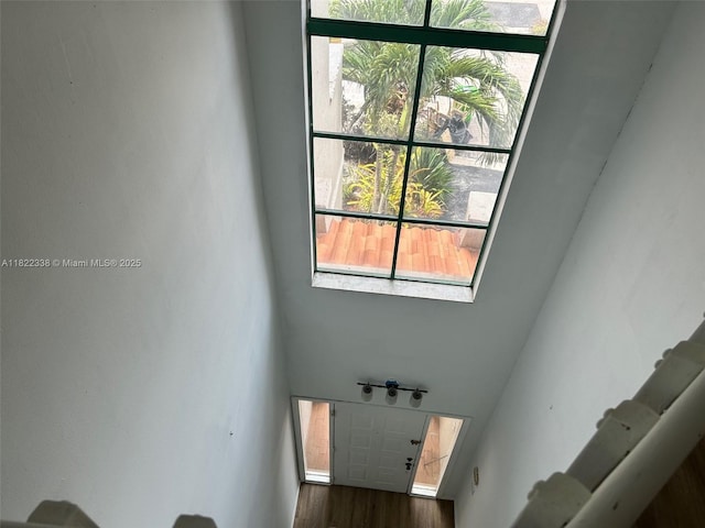 12666 NW 14th Pl Unit 12666, Sunrise, FL 33323 - stairway featuring healthy amount of natural light and wood finished floors