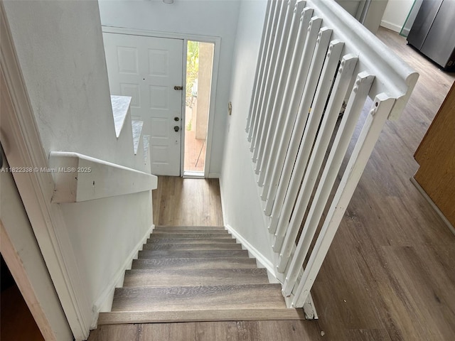12666 NW 14th Pl Unit 12666, Sunrise, FL 33323 - stairway with wood finished floors