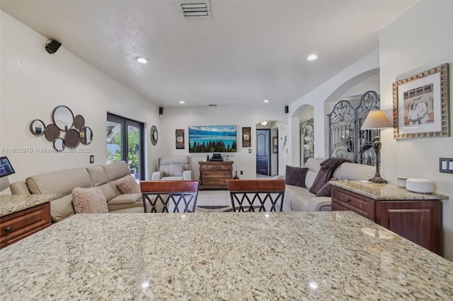 8981 NW 166th Ter, Miami Lakes, FL 33018 - dining room featuring arched walkways and recessed lighting