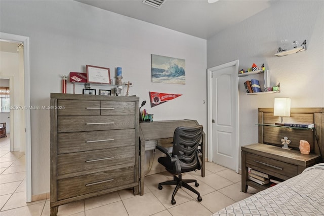 8981 NW 166th Ter, Miami Lakes, FL 33018 - bedroom with light tile patterned flooring and a desk
