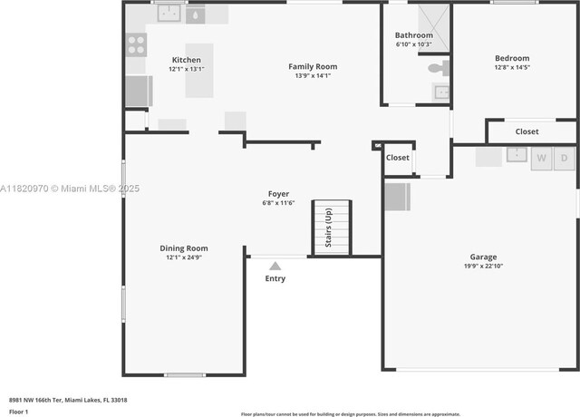 8981 NW 166th Ter, Miami Lakes, FL 33018 - view of property floor plan