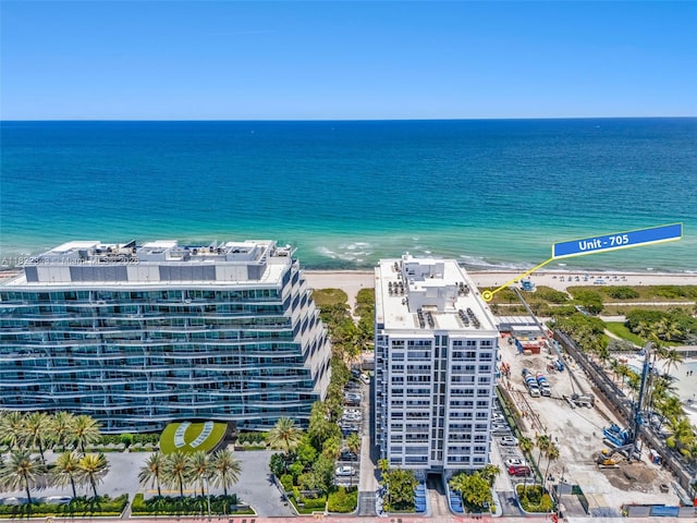 9341 Collins Ave Unit 705, Surfside, FL 33154 - bird's eye view of a nearby body of water and apartment complex / building