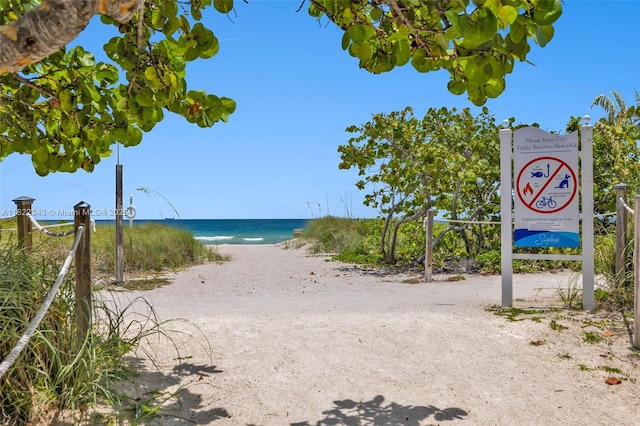 9341 Collins Ave Unit 705, Surfside, FL 33154 - water view featuring nearby beach