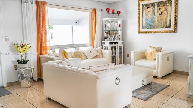 7795 Granada Blvd, Miramar, FL 33023 - living area featuring light tile patterned floors