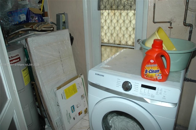 12385 NW 4th Ave, North Miami, FL 33168 - washroom with washer / dryer and water heater