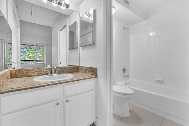 811 Lyons Rd Unit 20203, Coconut Creek, FL 33063 - bathroom with tile patterned flooring, vanity, and shower / washtub combination