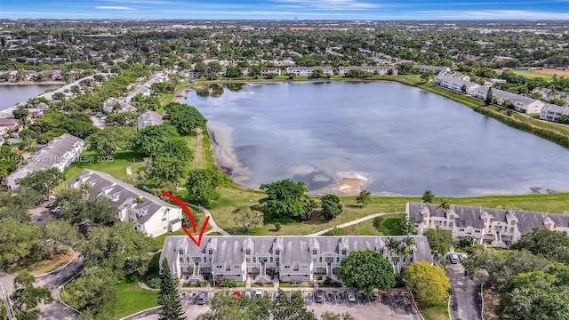 3401 NW 44th St Unit 201, Oakland Park, FL 33309 - aerial view of property and surrounding area featuring a large body of water